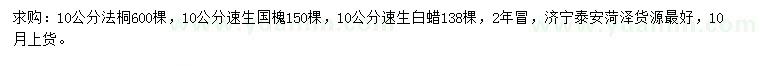 求購(gòu)法桐、速生國(guó)槐、速生白蠟