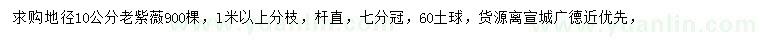 求購(gòu)地徑10公分老紫薇