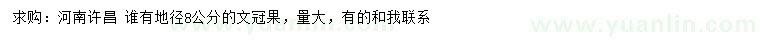 求購地徑8公分文冠果