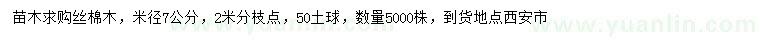 求購米徑7公分木絲棉木