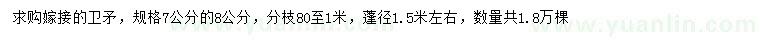 求購7、8公分衛(wèi)矛