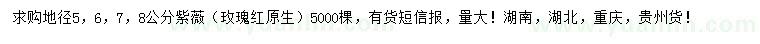 求購地徑5、6、7、8公分紫薇