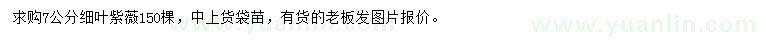 求購7公分細葉紫薇