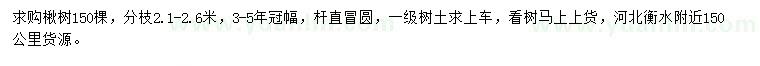 求購楸樹