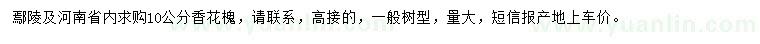 求購10公分香花槐
