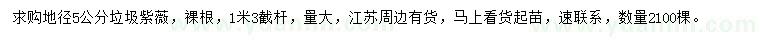 求購地徑5公分紫薇
