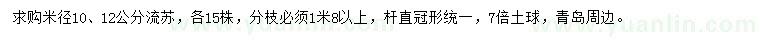 求購米徑10、12公分流蘇
