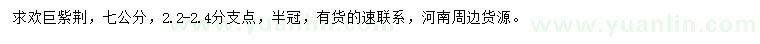 求購(gòu)7公分巨紫荊