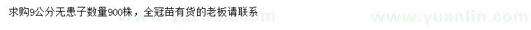 求購9公分無患子