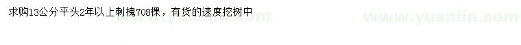 求購13公分刺槐
