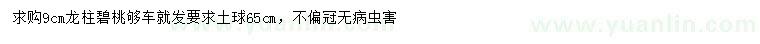 求購(gòu)求購(gòu)9公分龍柱碧桃