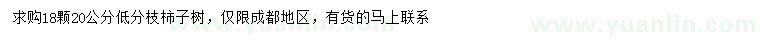 求購20公分柿子樹