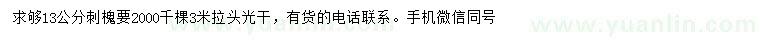 求購13公分刺槐
