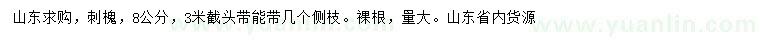 求購(gòu)8公分刺槐