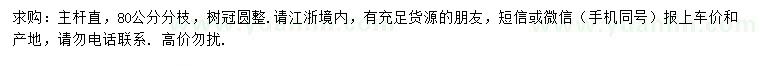 求購地徑5、8公分雞爪槭