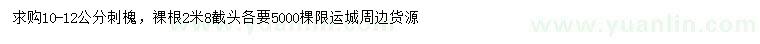 求購(gòu)10-12公分刺槐