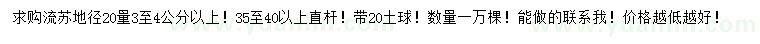 求購(gòu)地徑20量3-4公分以上流蘇