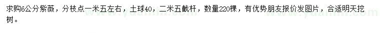 求購6公分紫薇