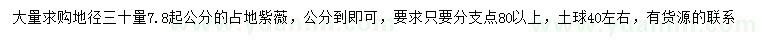 求購地徑量7.8起公分占地紫薇