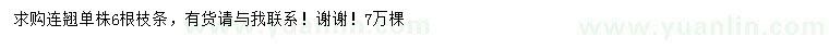 求購(gòu)連翹