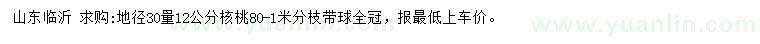 求購(gòu)地徑30量12公分核桃
