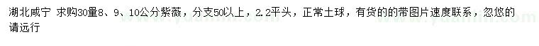 求購30量8、9、10公分紫薇