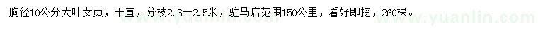 求購(gòu)胸徑10公分大葉女貞
