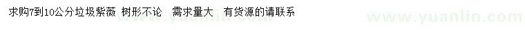 求購(gòu)7-10公分紫薇