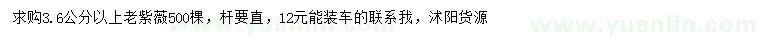求購3.6公分以上老紫薇