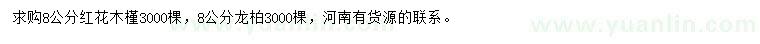 求購(gòu)8公分紅花木槿、龍柏