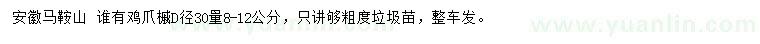 求購地徑30量8-12公分雞爪槭
