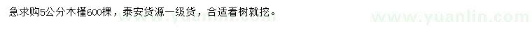 求購5公分木槿