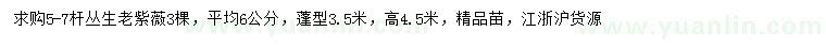 求購冠幅3.5米叢生老紫薇