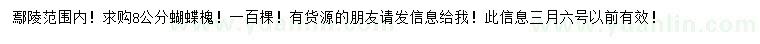 求購8公分蝴蝶槐