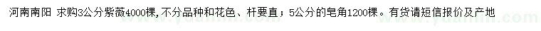 求購3公分紫薇、5公分皂角