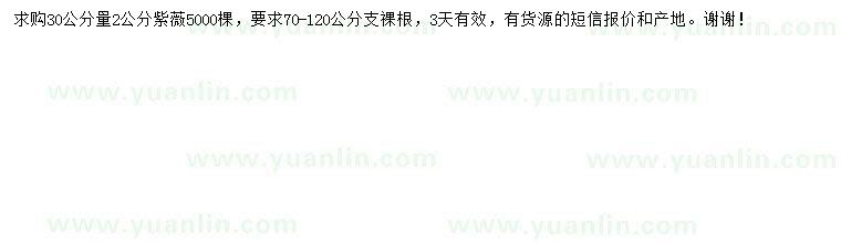 求購(gòu)30公分量2公分紫薇