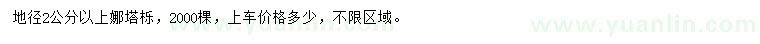 求購地徑2公分以上娜塔櫟