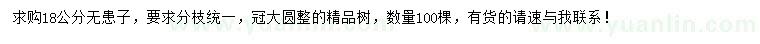 求購(gòu)18公分無患子
