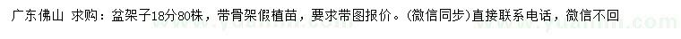 求購(gòu)18公分盆架子