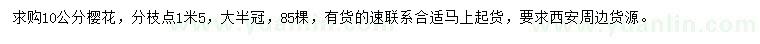 求購10公分櫻花