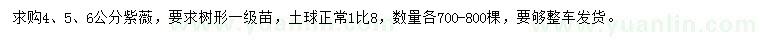 求購4、5、6公分紫薇