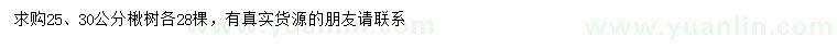 求購(gòu)25、30公分楸樹(shù)