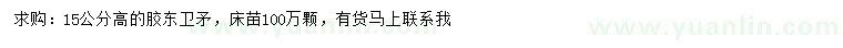求購(gòu)高15公分膠東衛(wèi)矛