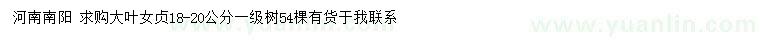 求購(gòu)18-20公分大葉女貞