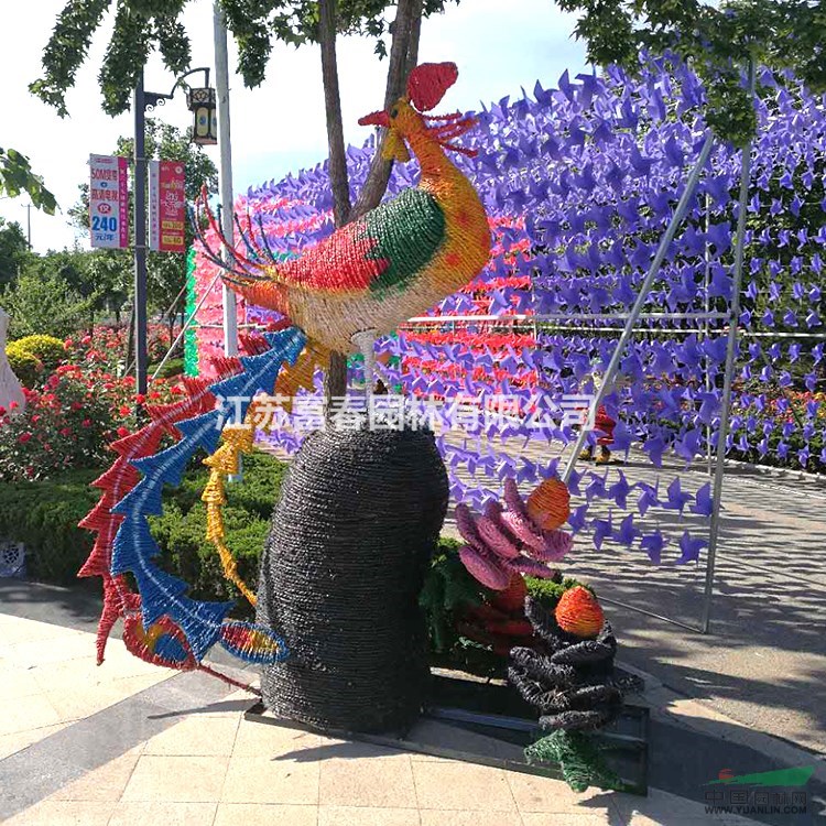 草編藝術干稻草稻草人工藝品稻草人定做制作動物卡通人物