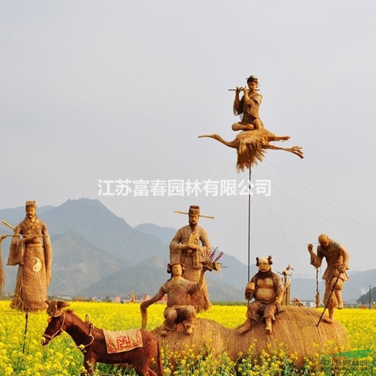 稻草人工藝品 稻草 稻草藝術 專業定制稻草文化藝術節 