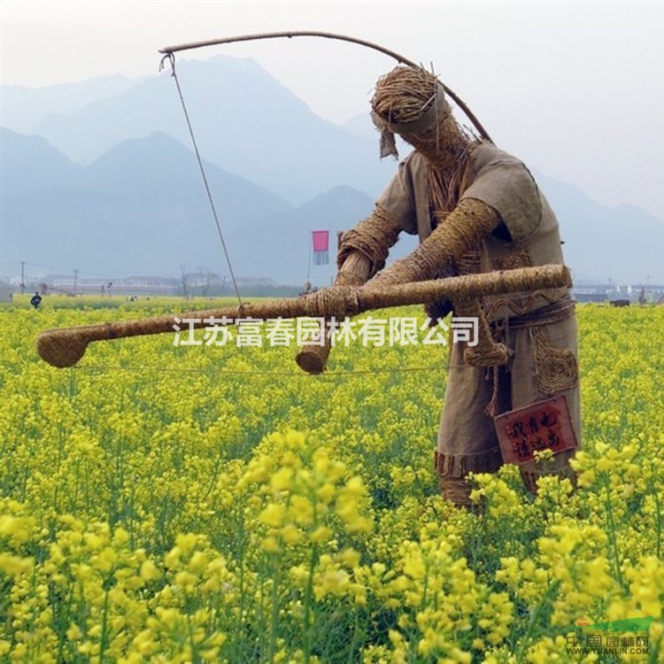 批發(fā)公園稻草人工藝品 來樣定制 量大優(yōu)惠 卡通人物風(fēng)景區(qū)稻草
