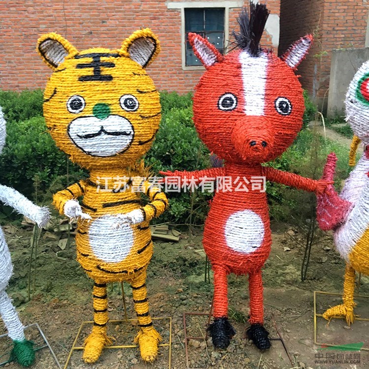 干稻草 稻草人卡通稻草人稻草工藝品 稻草創(chuàng)意 房屋稻草