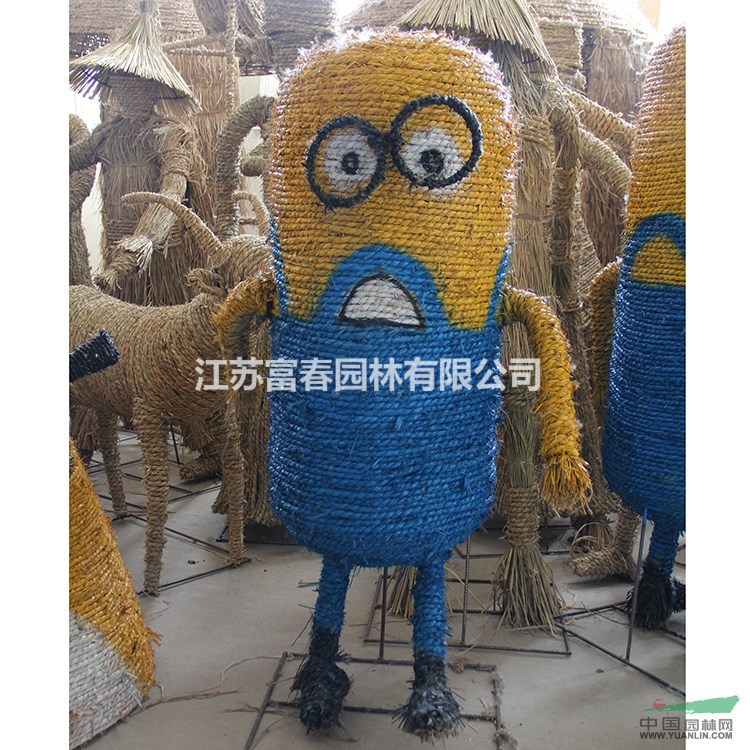 批發稻草人工藝品手工制作稻草人卡通形象拿圖來做造型百變