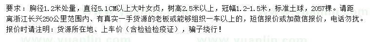 求購1.2米量5.1公分以上大葉女貞